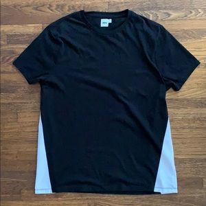 ASOS Men’s Black Cotton Tshirt w/White side panels